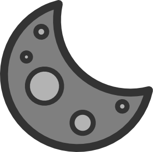 Crescent Moon clip art - vector clip art online, royalty free ...