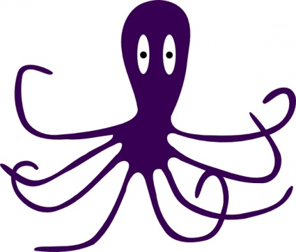 Octopus clip art vector, free vector graphics