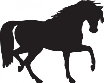 Horse Silhouette clip art Vector clip art - Free vector for free ...