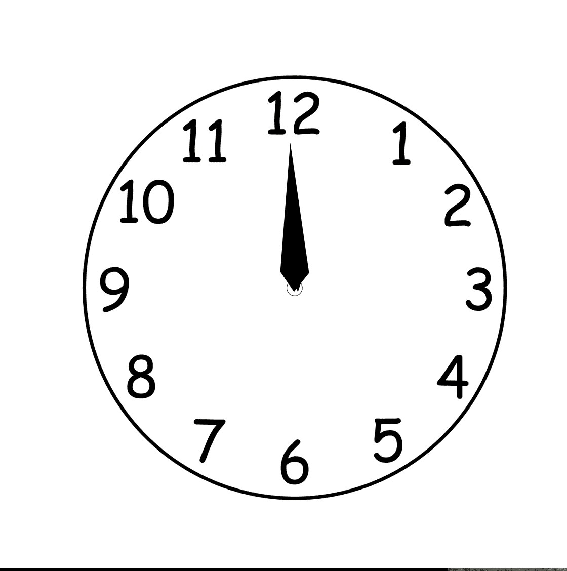 midnight clock clipart - photo #24