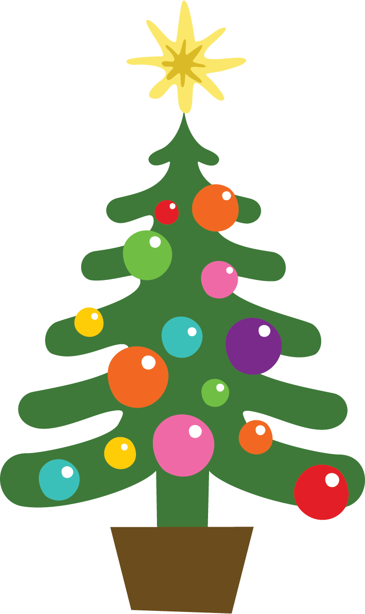 merry christmas tree clip art free - photo #26