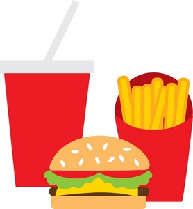 Fast Food Clip Art Cartoon