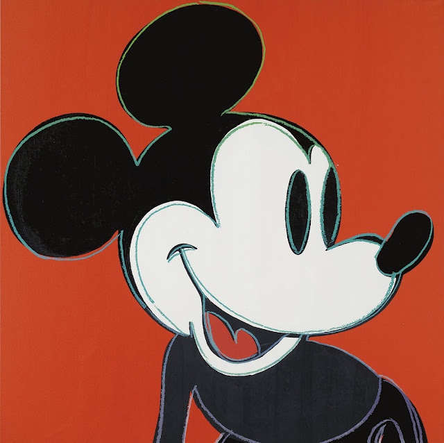 Andy Warhol Mickey Mouse (I love the Mickey-style animation ...