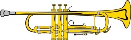 trumpet-b-flat-colour-clip-art ...