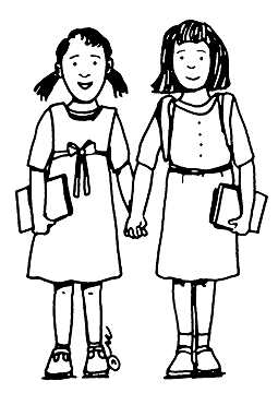Two Friends Clipart Black And White - Free Clipart ...