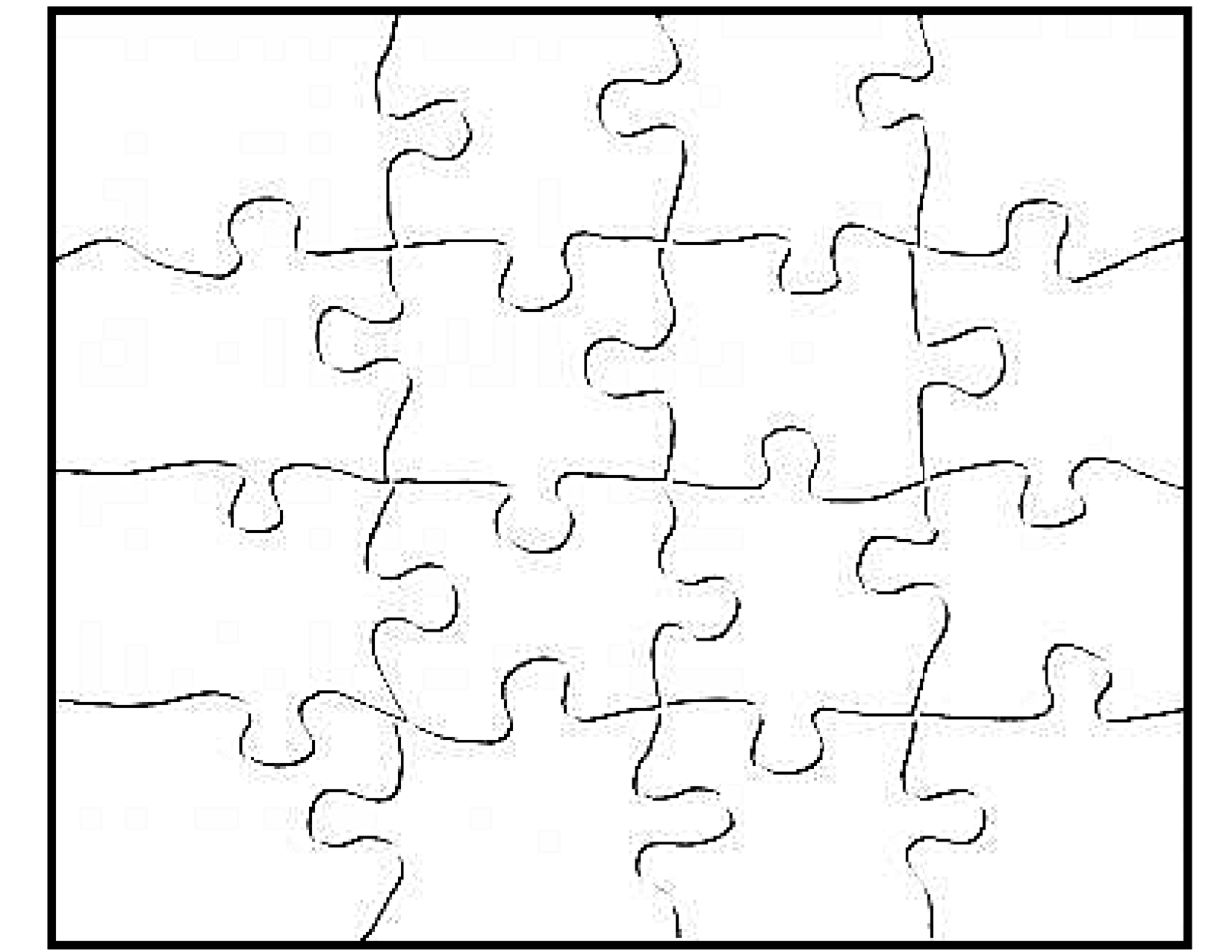 Blank Easy Puzzle Template ClipArt Best
