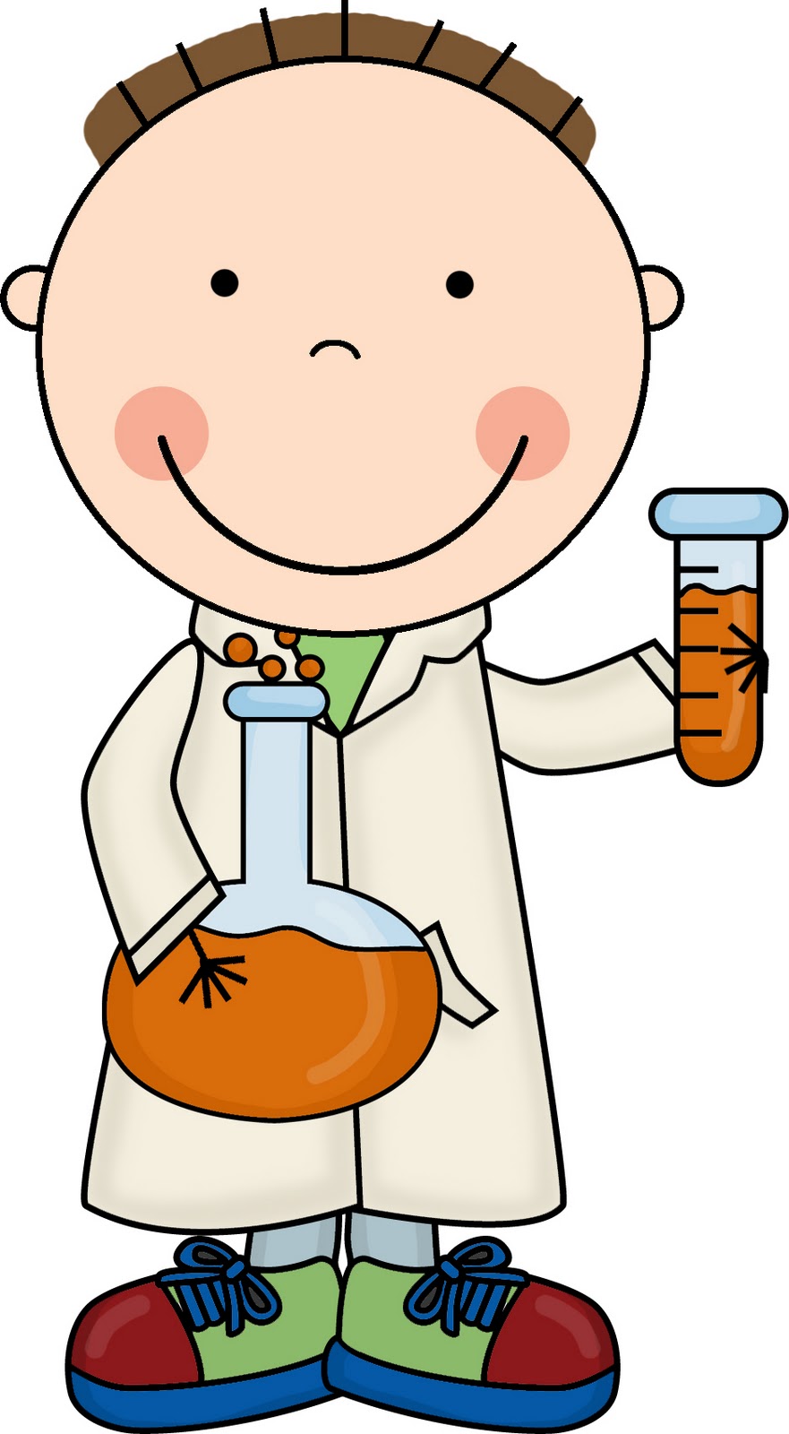 Kid scientist clipart