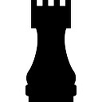 Rook chess piece outline Icons | Free Download