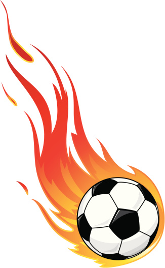 Soccer Ball Fire Clip Art, Vector Images & Illustrations