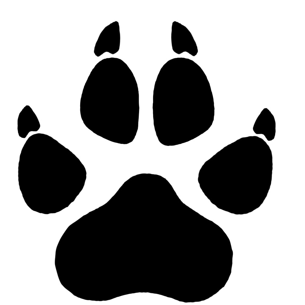 Clipart wolf paw
