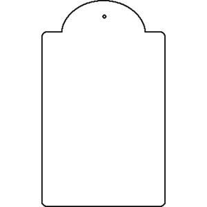 Blank gift tag clipart