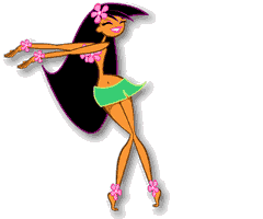Clip Art Animated Hula Dancers Clipart