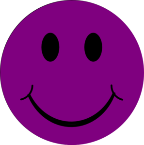 Purple Happy Face Clip Art - ClipArt Best