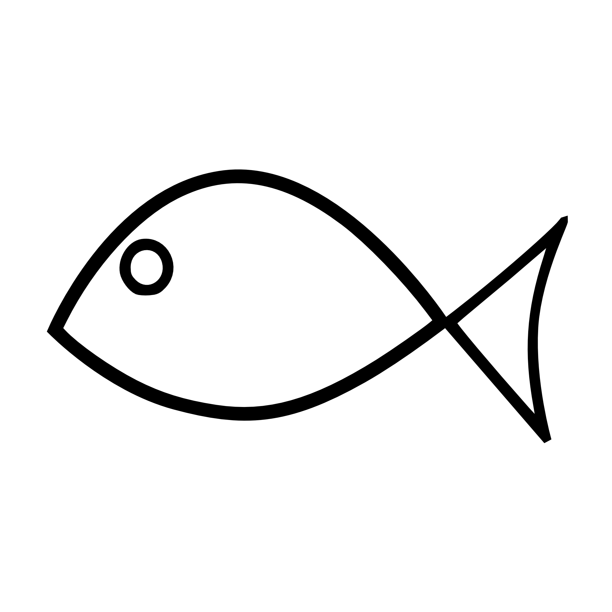 clipart line drawing fish - photo #2