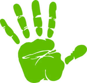 Handprint Outline Clipart - Free Clipart Images