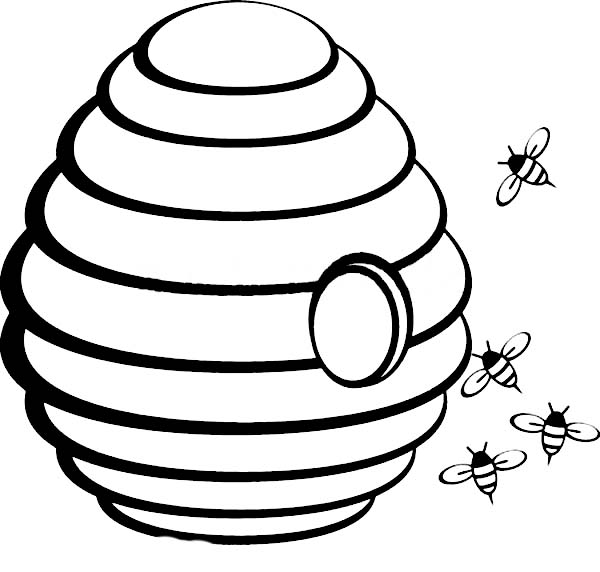 clipart images of bee hives - photo #47