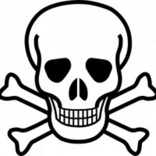 Skull And Crossbones logo Vector - EPS - Free Graphics download