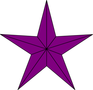 Purple Lined Star Clip Art - vector clip art online ...