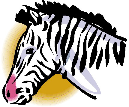 Clip Art - Clip art zebras 112434