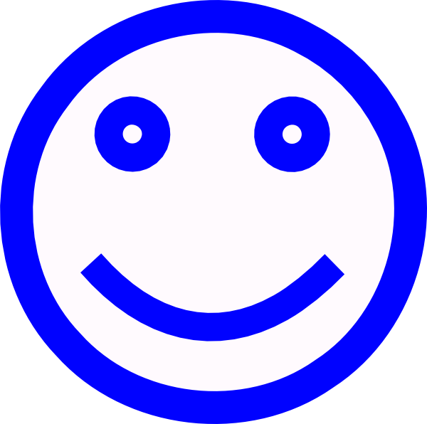 Blue Smiley Face Clipart