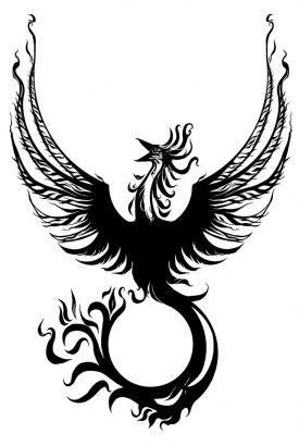Tattoo ideas chest piece, what is a good cursive font, phoenix ...