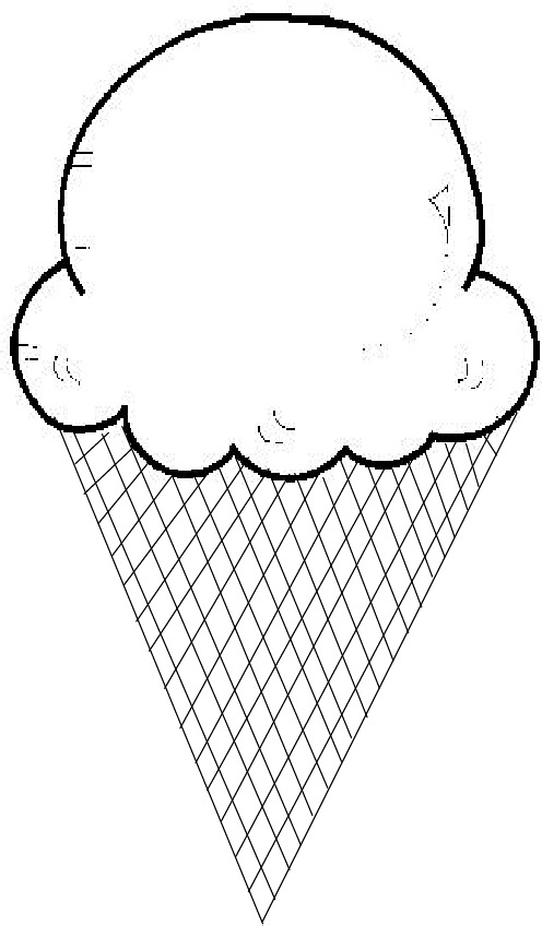 Free Template Ice Cream Cone