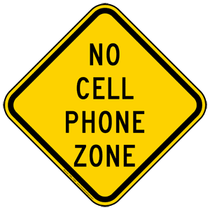 No cell phone zone clip art