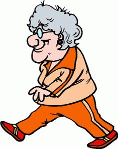 Old woman walking away clipart - ClipartNinja