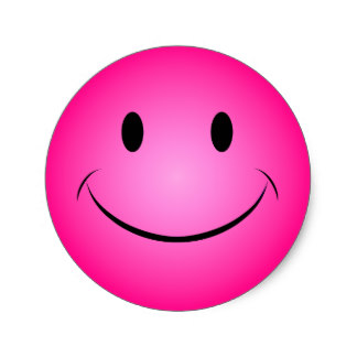 Pink Smiley Face Stickers | Zazzle.co.uk
