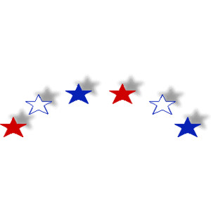 Patriotic stars clip art