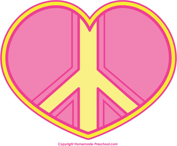 Pink Peace Sign Clipart Clipart Panda Free Clipart Images ...