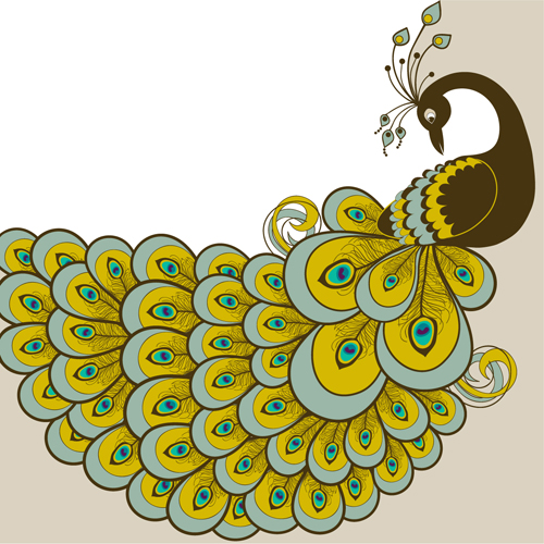Peacock vector for free download