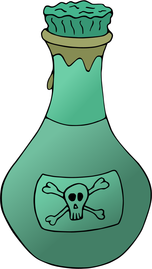 poison bottle - vector Clip Art