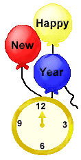 New Year's Clip Art - Free New Year's Clip Art - Clocks, Balloons ...