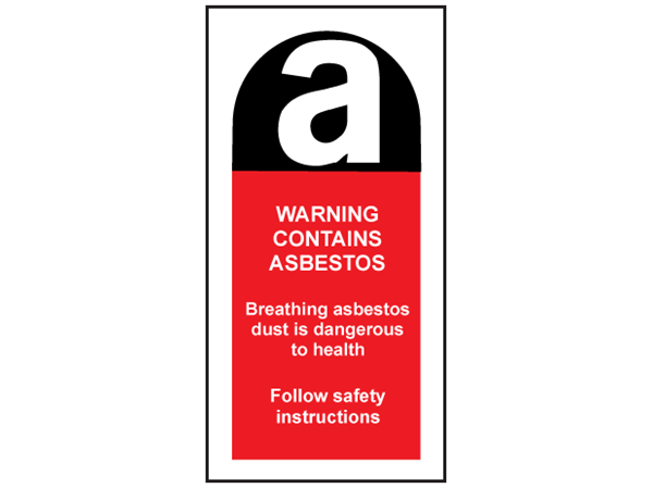 Warning contains asbestos safety label. | AWL2000 | Label Source