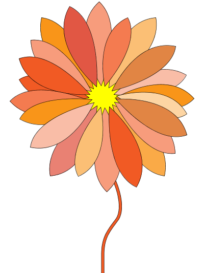 cartoon flower SVG