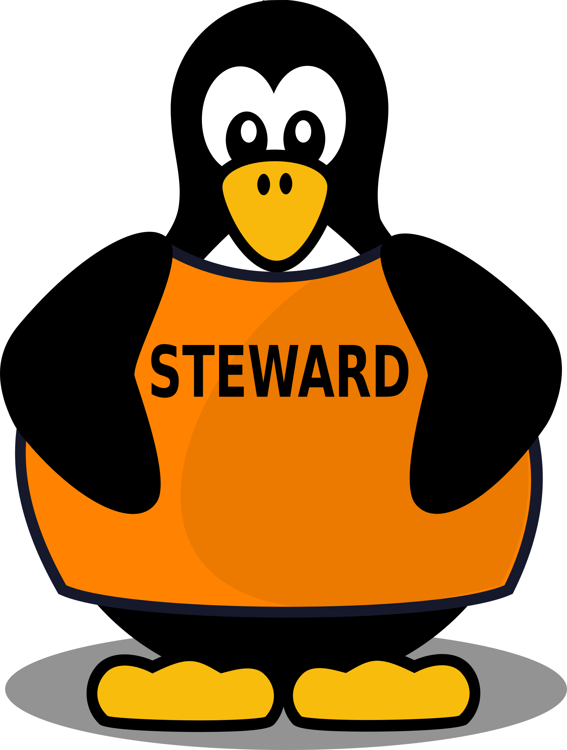 Steward Penguin Vector Clipart - Free Public Domain Stock Photo