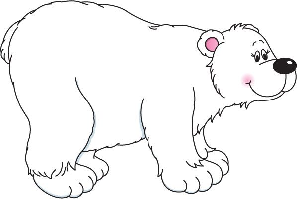 Cute clipart polar bear - ClipartFox