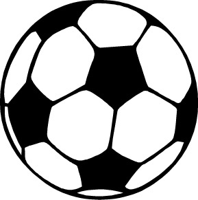 Black And White Soccer Ball Clip Art 289x291px Football Picture