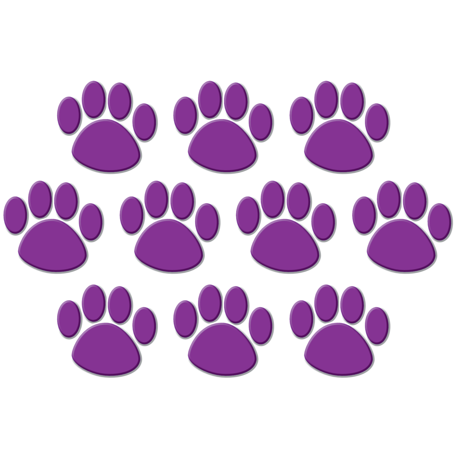 Purple Paw Prints Accents - TCR4646 Â« Products | Teacher Created ...