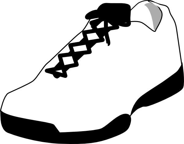 Running Shoes Drawing - Free Clipart Images