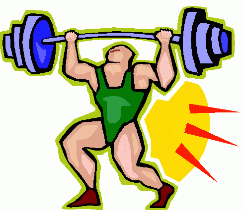 Weight training clipart