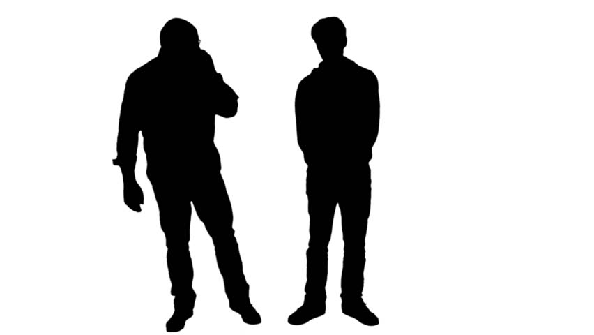 Men Posing Silhouette - 1080p Silhouette Of 2 Men Posing And ...