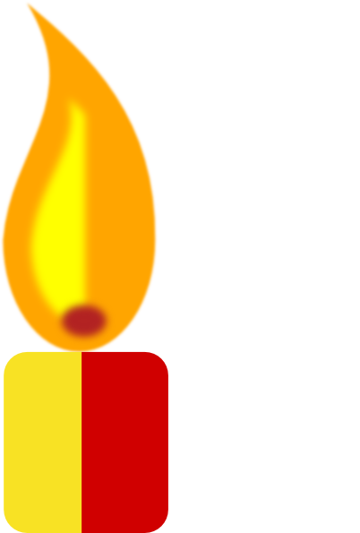 Clipart Candle Flame - Clipart 2017