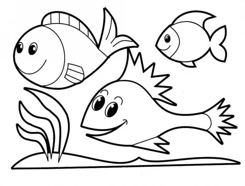 Fish Coloring Page - Printable Free Coloring Pages