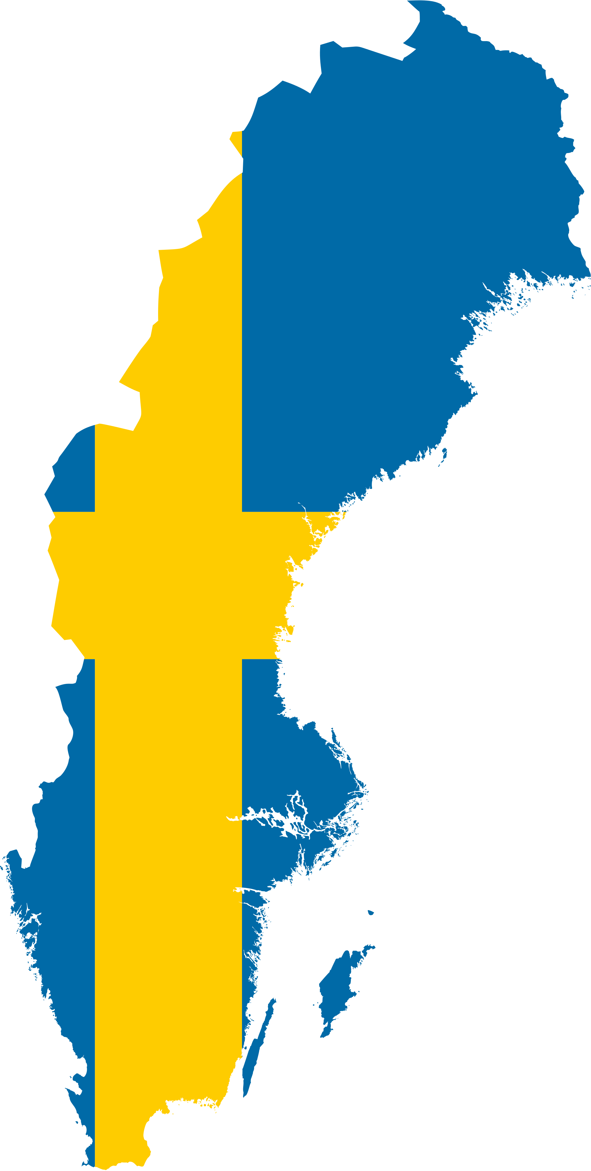Map of Sweden - Dr. Odd
