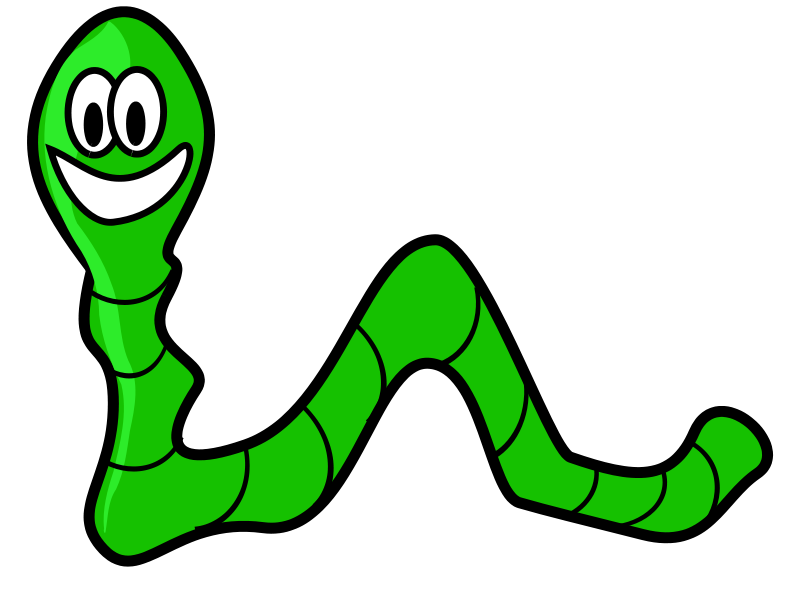 Cute at worm clipart