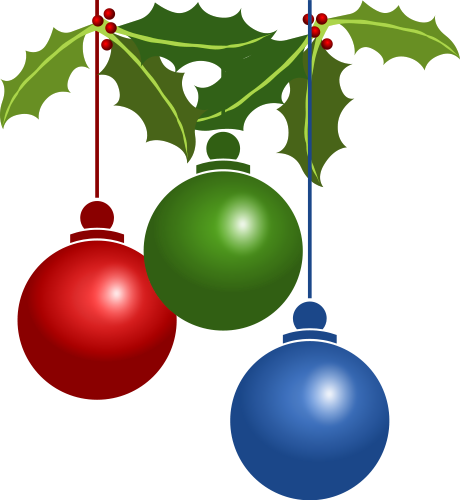 Free christmas tree ornament clipart