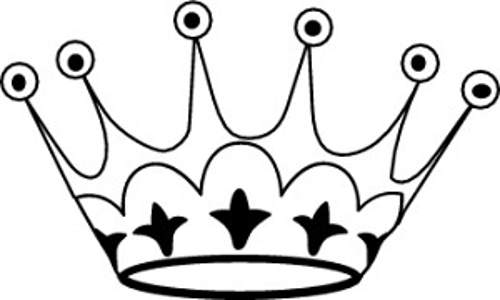 Crown clipart black and white