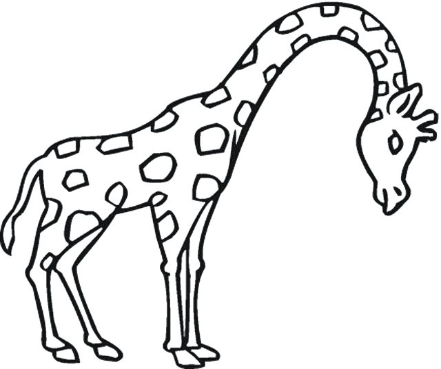 coloring pages of cartoon giraffes giraffe coloring page animals ...